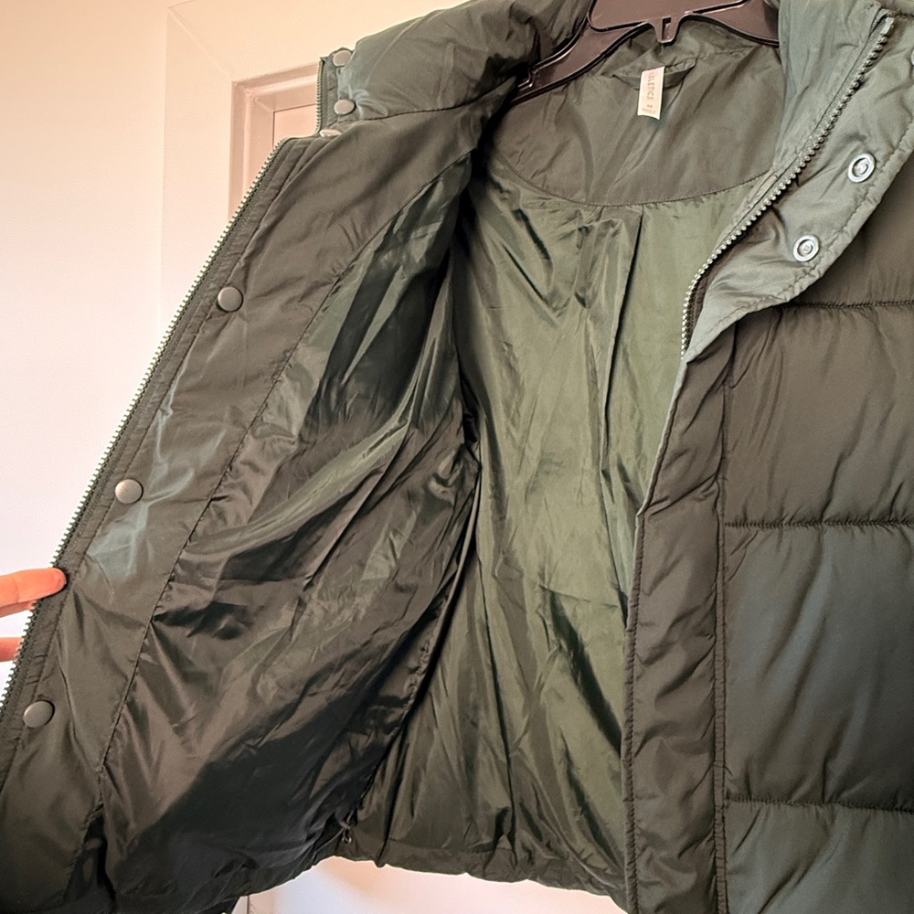 Fabletics Dark Green Quilted Jacket - image 6